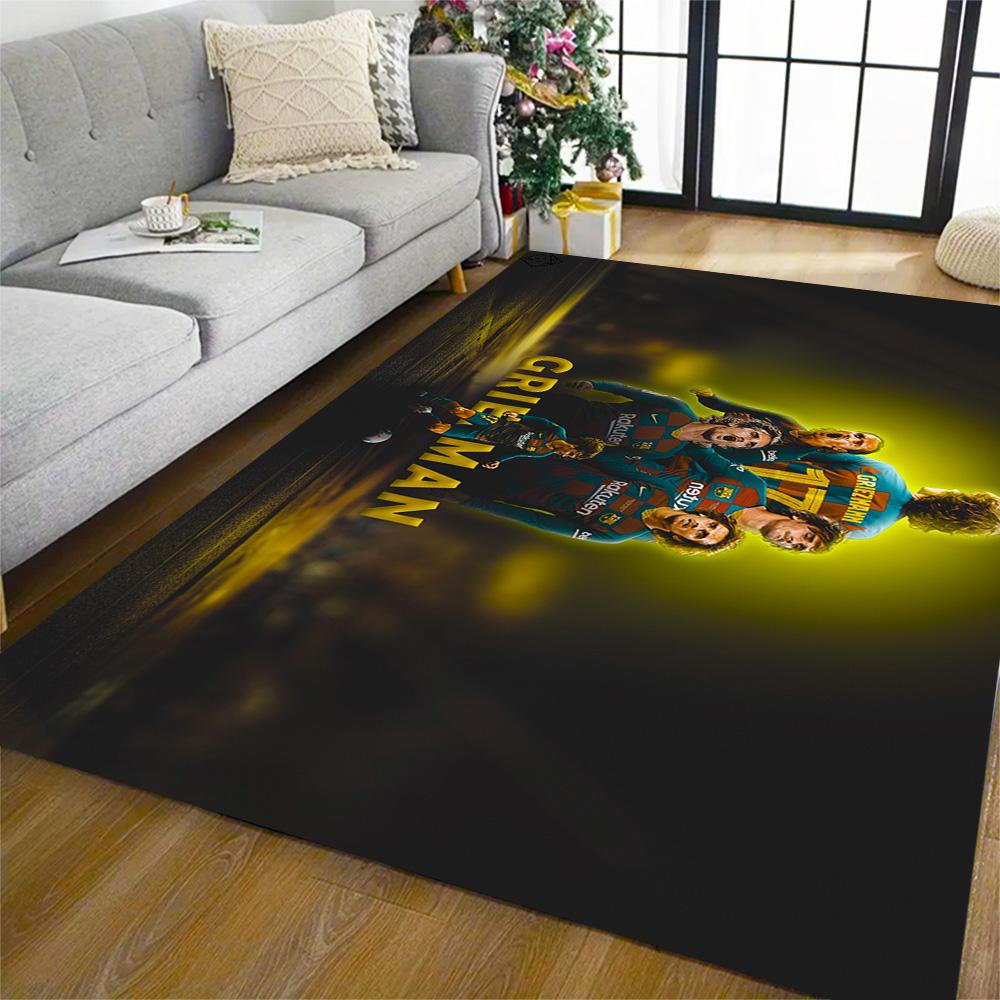 Atletico Madrid Player Floor Rug Office Rug Perfect for Outdoor Game Room Kitchen Bedrooms Anti-slip Rug Anime Office Decor Perfect Gift for Women/Men