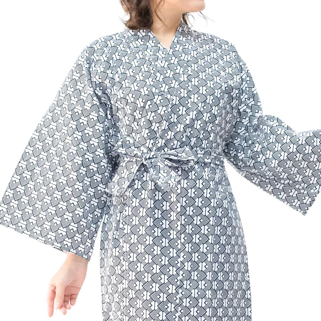 Yukata Inn Set [KYOETSU] Set, Yukata, 3-piece (Inn Yukata, Obi, Co-lace), Women's (135, 02)