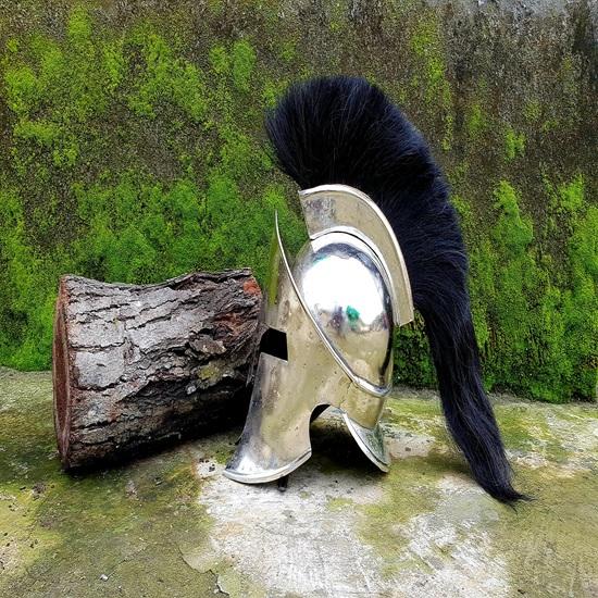 Silver Finish Spartan Helmet King Leonidas 300 Movie Great Spartan Warrior Helmet Gift