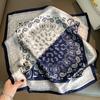 100% Real Silk Scarf Women Square Neck Shawls Wraps for Ladies Foulard Scarves Pashmina Female Hijab Bandana Bufanda Écharpe