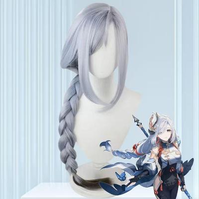 Peluca de rol para juego de anime Genshin Impact grupo de fiesta de rol peluca de rol para mujer halloween
