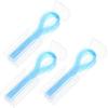 150 Nylon Floss Sticks, Portable Oral Cleaning Tool with Storage Box, Blue Floss, Adult Interdental Cleaner