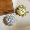 Xiaomi Huitan Flower Shaped Women Stud Earrings Party Daily Engagement Trendy Jewelry Inlaid Shiny CZ Wedding Versatile Accessories