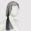 Strass Pirathatt Elastisk Snood Skjerf Lue Maskeradeball Cosplay-arrangementer Nett Hullet Ut Hodeskjerf