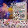 2023 Sanrio Christmas Advent Calendar 24pcs Sanrio Figures Doll Toys Xmas 24 Days Countdown Calendar Stocking Stuffer Box Gift