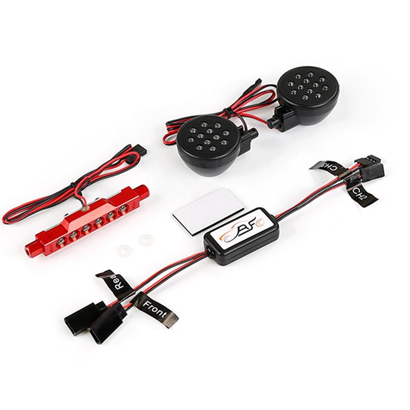 A71Z Front And Rear Light Lamp With Controller For Hpi Rovan Km Baja 5B 1/5 RC Car Upgrade Parts