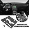Gear Shift Trim Carbon Fiber For Dodge Challenger Gearbox Panel Cover 2008~2014