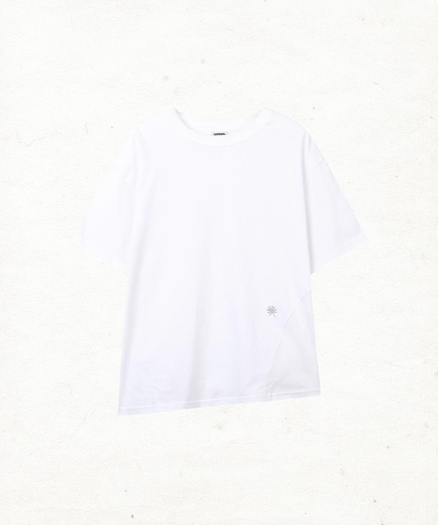 Dandel Dd Asym Side Rib Tee (White)