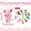 10pcs Soft Plush Animal Finger Puppets Set for Boy Girl Brithday Party Favors Christmas Holiday Gifts Kids Educational Toy