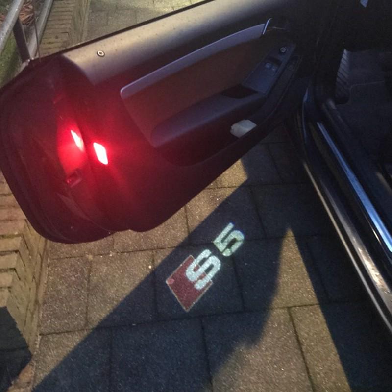 2x LED porte de voiture Logo lumière 3D porte de voiture courtoisie bienvenue lampe Logo Laser projecteur lampe