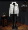 European Men's Stand Collar Winter Down Jacket - Slim Fit, Warm, Trendy Print, High-End Casual Style