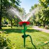 High-quality Plastic Sprinkler Sunflower Lawn Garden Hose with Spike Base Adjustable Nozzle Fun Pet Water Toy for Large Area Coverage Irrigation Patio