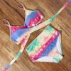 High Waist  Sexy Bikini Set 2025  Biquini Swimwear Women Two Pieces Swimsuit Floral Beachwear V-Neck Bathing Suits Female