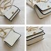 Nuova Moda Borsa a Spalla da Donna Semplice Borsa Quadrata Piccola con Texture a Catena Lusso Leggero Borsa a Tracolla da Festa Portafogli e Borse