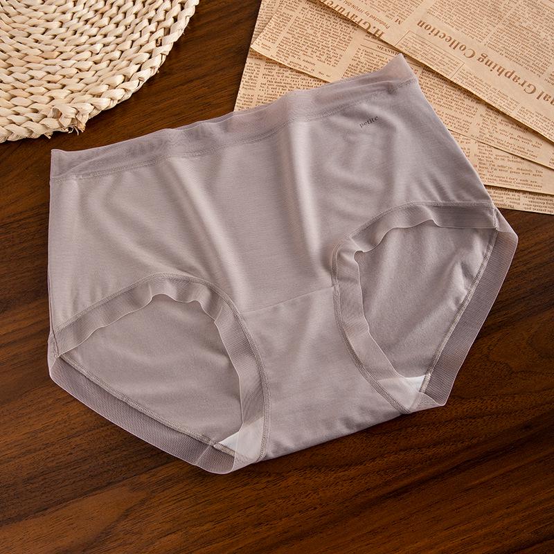 80s Modal Women's Mid-High Waist Seamless Antibacterial Briefs with Pure Cotton Crotch