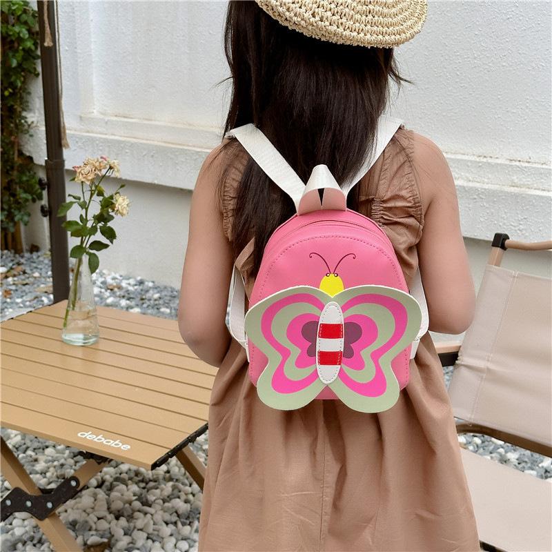 Kinder-Doppelschulterrucksack, Niedlicher Schmetterlingsförmiger Rucksack mit Großem Fassungsvermögen, Kindergarten-Sparschwein