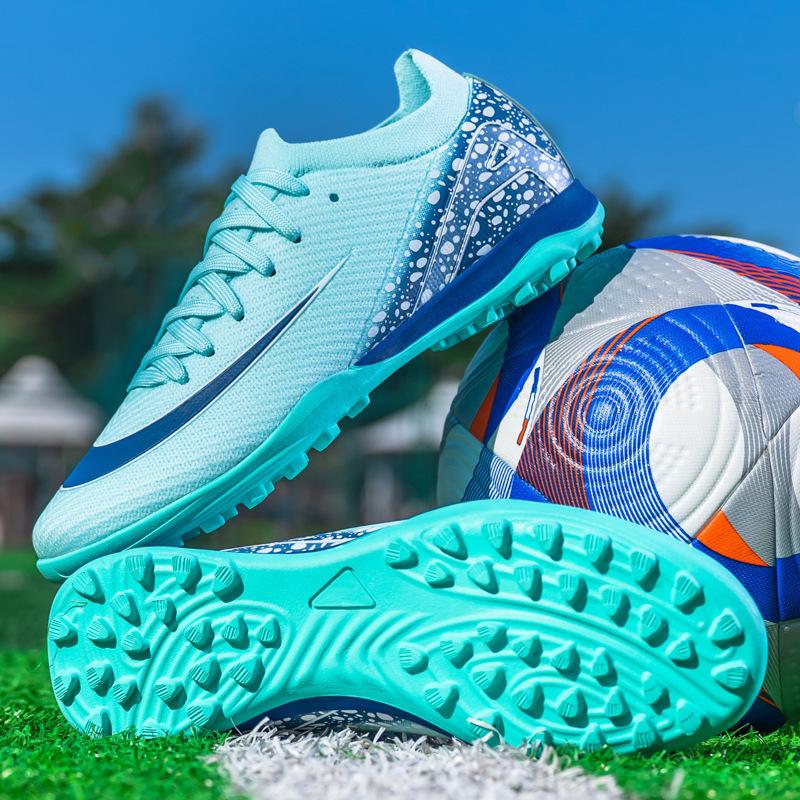 

2025 thorn 16C Luo тренировочные футбольные бутсы TF шиповки студенческие низкие AG длинные шипы искусственные тренировочные бутсы 45