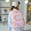 Large Capacity Childrens Backpack For Primary School Kids With Comfortable Air Cushion Straps In Stylish Blue Pink Or Co Purple