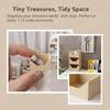 1 Set 1:12 Dollhouse Organizer Bin Kit – 3-Layer Stackable Storage Boxes for Dollhouse & Diorama DIY Accessories