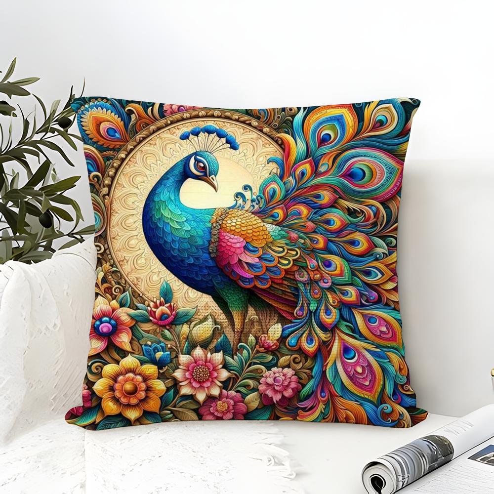 Elegant Swan And Bird Animal Prints Pillow Case Linen Pillow Case Sofa Home Decor Cushion Cover Cushion Cove