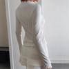 Fall Winter New Women's V-Neck Lace Splicing Cardigan Long Sleeve T-Shirt Casual Elegant Top European American Style
