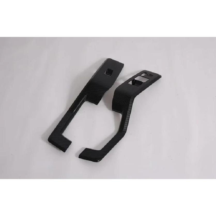 For Toyota HiAce Sixth Generation (H300) - Carbon Fiber Style Door Window Armrest Cover Switch Panel Trim