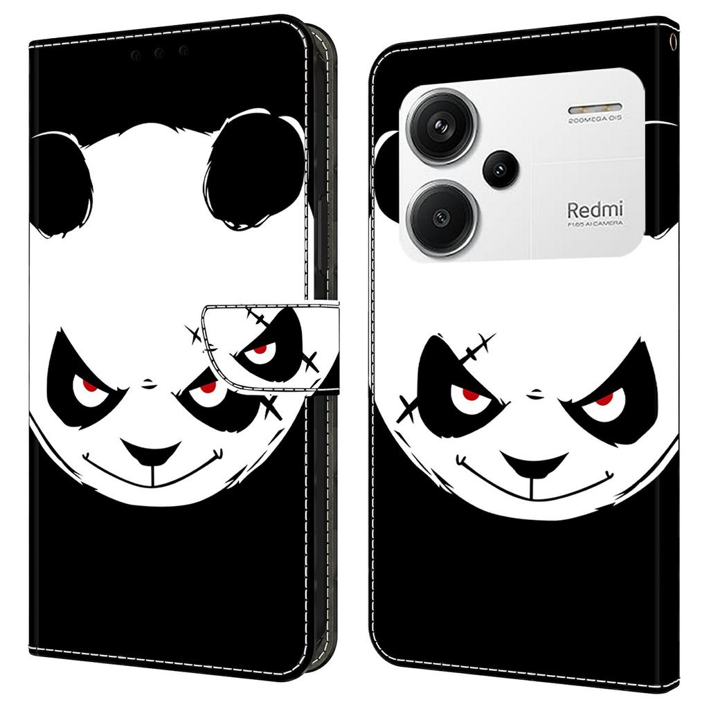 For Xiaomi Redmi Note 13 Pro+ 5G Case Pattern Printing Anti-Drop Leather Flip Wallet Phone Cover