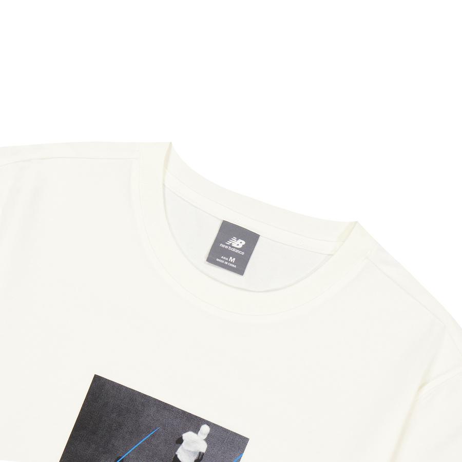 New Balance Runners T Shirt Men's Ivory White NEF29261-IV
