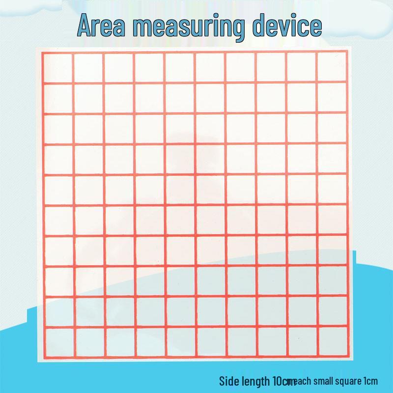 Transparent 1cm Grid Paper - 100 Squares for Math Teaching