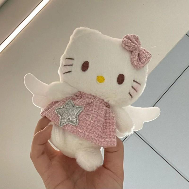 Popular Angel KT Plush Doll Keychain - Cute Cat Girl Pendant