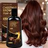 3-in-1 Chestnut Brown Hair Dye Shampoo Instant Gray Coverage Long-Lasting Color with Ginger & Ginseng