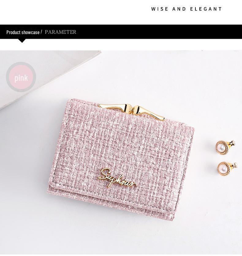 2024 Cute Japanese & Korean Multifunctional Student Card Holder & Coin Purse - Stylish Ladies' Tri-Fold Wallet