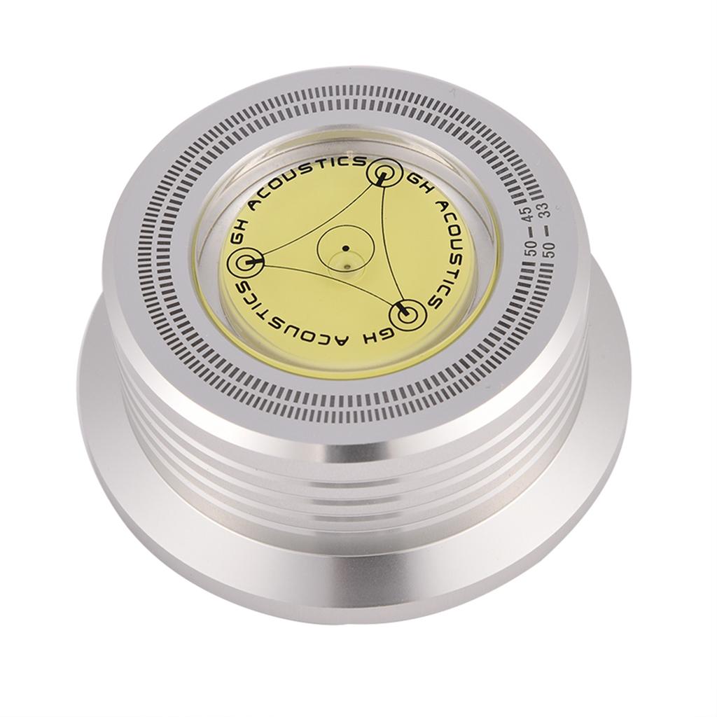 50Hz Turntable Disc Record Stabilizer Clamp with Bubble Level for LP Vinyl Record Player