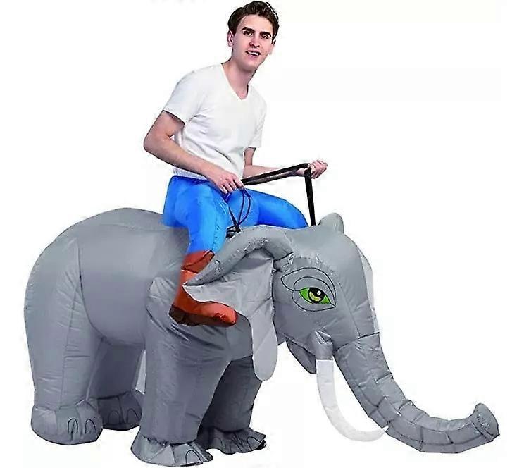 

Ride Elephant Inflatable Costume, Adults 150-190cm сірий