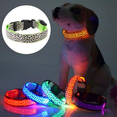 LED Hundehalsband Anti-Verlust Nylon Hundehalsband Personalisiertes Haustierhalsband für Stonego Klein Mittel Großes Haustier