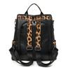 Women's Large Capacity Travel Backpack Retro Leopard Print Backpack Multifunctional Shoulder Bag