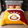 Set Biancheria da Letto Design Galatasaray FC 1 Copripiumino + 2 Federe Morbido Traspirante Biancheria da Letto per la Casa