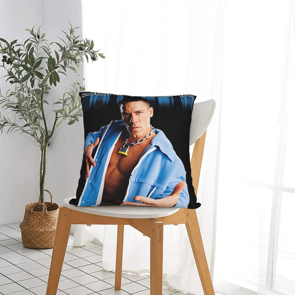 John cena  Pillow Cover  Funny Pillow Case For Sofa Home Decoration Graphic Pillowcases Gift Idea
