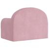 vidaXL Kindersofa Rosa Weich Plüsch