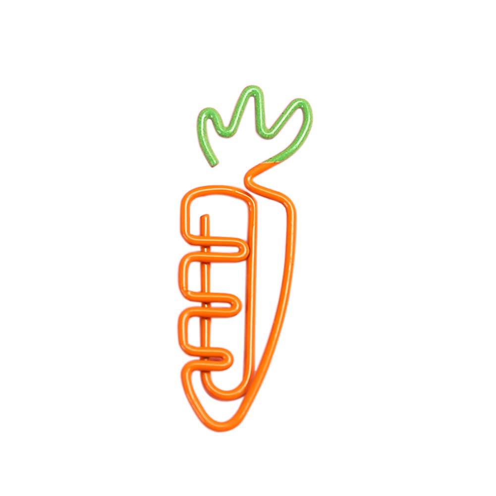 5/10/20/50 Pcs Creative Kawaii Carrot Shaped Metal Paper Clip Bookmark Stationery School Office Supply Escolar Papelaria