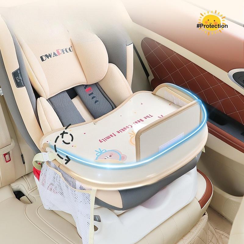 Teenage Car Seat Tray - Waterproof, Multifunctional Rear Seat Storage and Dining Table - Cute Cartoon Design