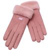 Keep Warm Full Finger Mittens Furry Winter Thermal Gloves Warm Cycling Gloves  Outdoor Sport