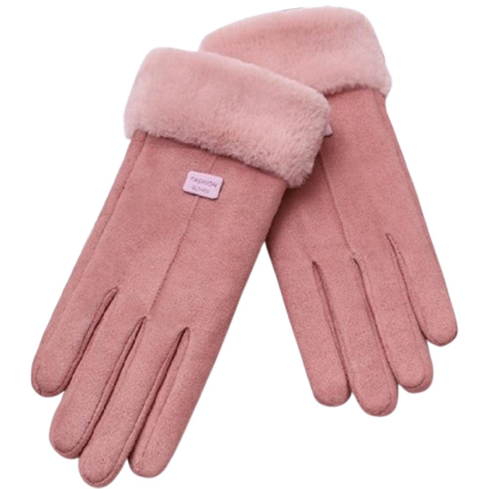 Keep Warm Full Finger Mittens Furry Winter Thermal Gloves Warm Cycling Gloves  Outdoor Sport