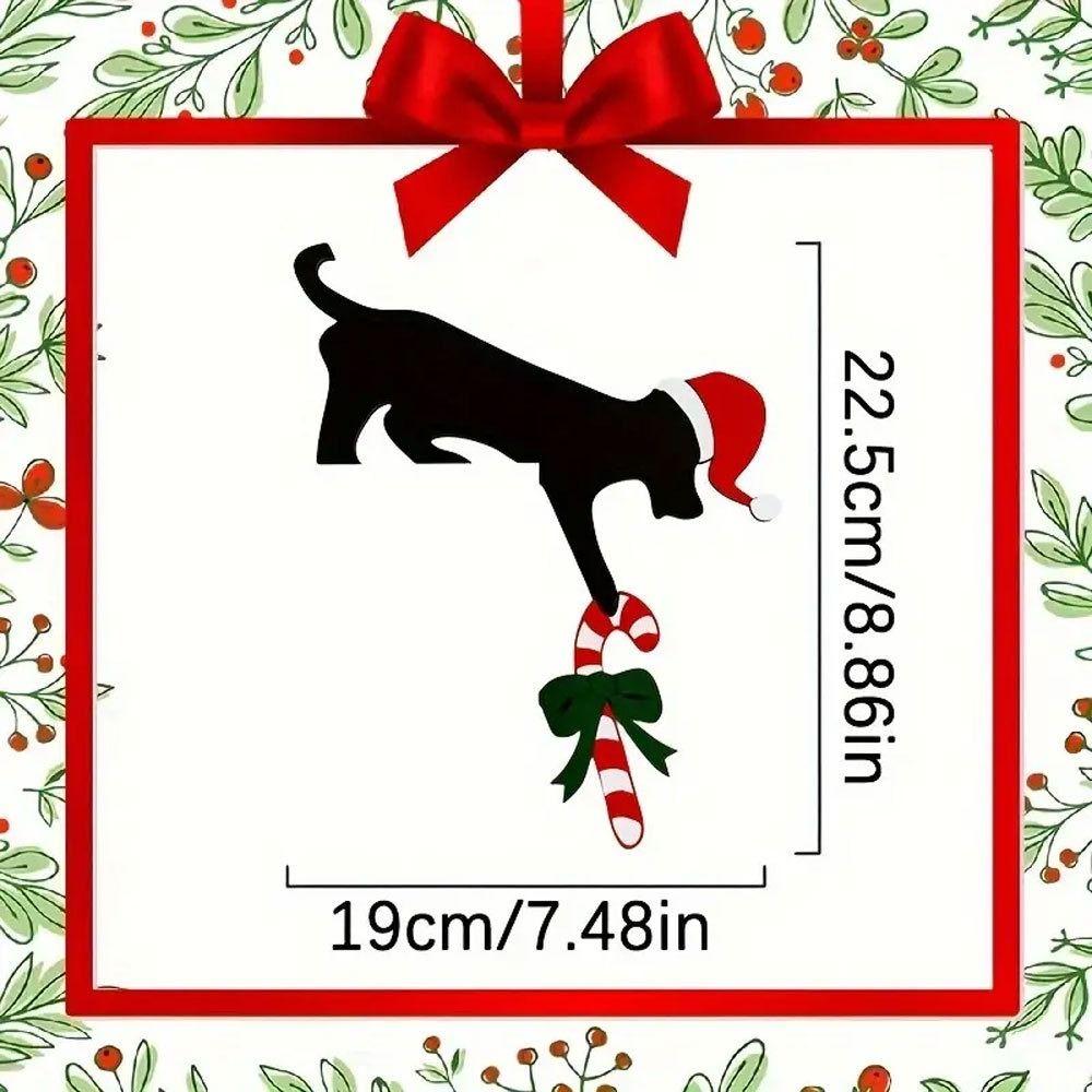 Funny Door Toppers Decor Cat/Dog Shaped Christmas Decoration  Holiday Ambiance