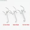 Stainless Steel Color Double Corner Ornament Pegboard Shelf Hook