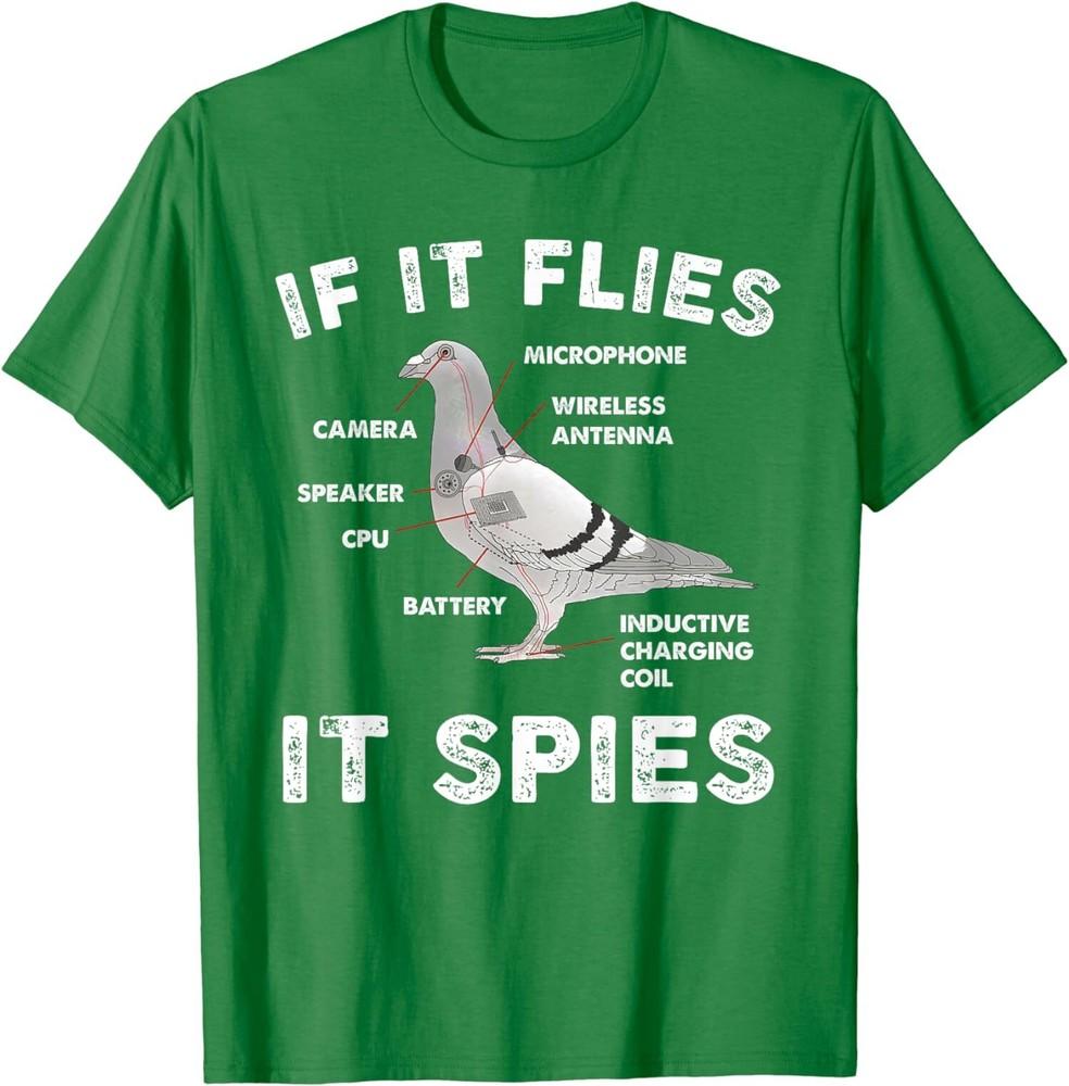 If It Flies It Spies Pigeon Anatomy Bird Aren't Real Unisex T-Shirt Unisex T-Shirt