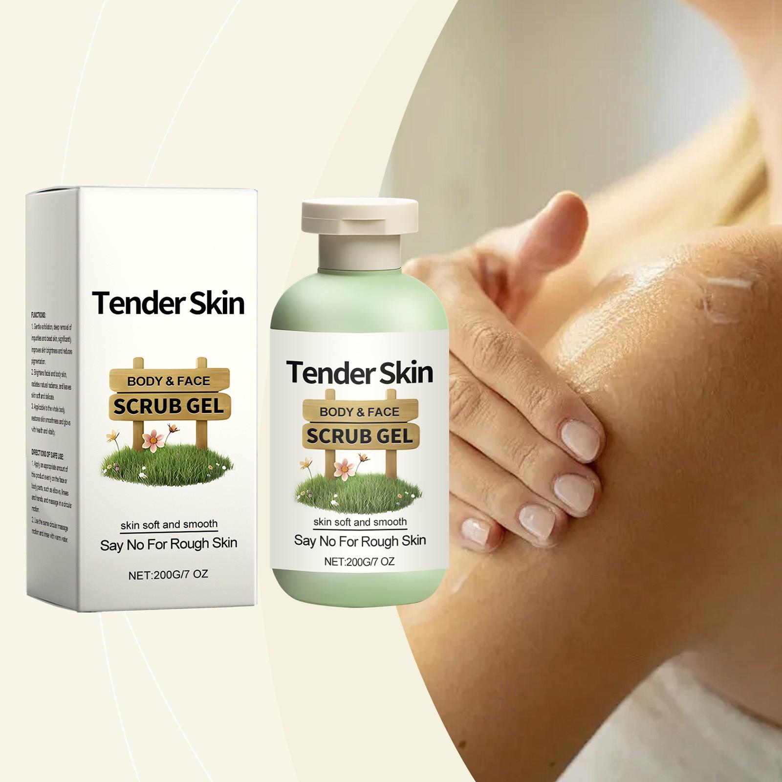 

Отшелушивающий гель для ухода за телом Нежный пилинг. Гладкая кожа. очищающий. Увлажнение кожи тела One Size