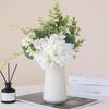 Realistic Artificial Hydrangea Eucalyptus Bouquet Luxury Fake Flower  Holiday Party Wedding
