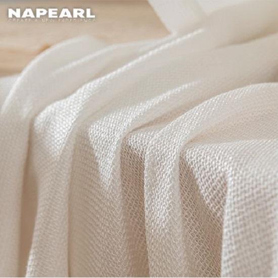 1PC NAPEARL Solid Color Sheer Tulle Curtain Luxury Soft Fabric For Bedroom Living Room Home Decor