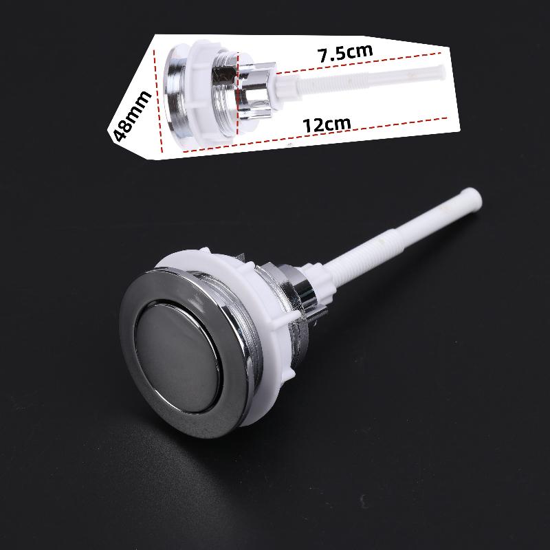 1 Piece Toilet Tank Push Button For Home Toilet Seat Corrosion-Resistant Single Button Toilet Water Tank Accessories